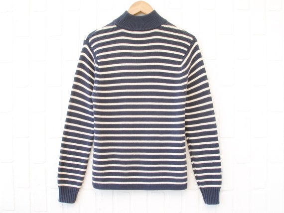 Gap Vintage 90s knit striped Mock Turtleneck Sweater