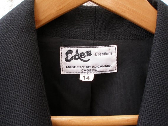Vintage 1980s black blazer by Eden Creations | Bo… - image 9