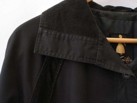 Vintage 70s/80s black trench coat by Kaunotar Fin… - image 8