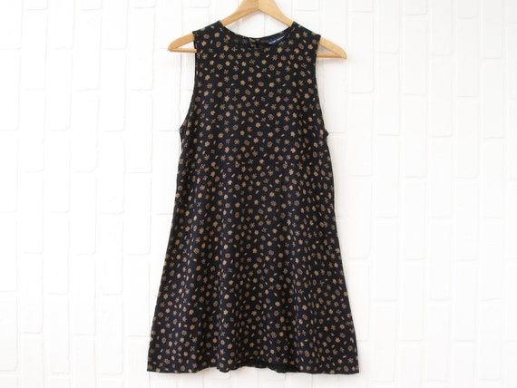 Buy 90s Club Monaco Mini Dress: Black & Gold Rayon Tank Dress, Made in  Canada Online in India - Etsy