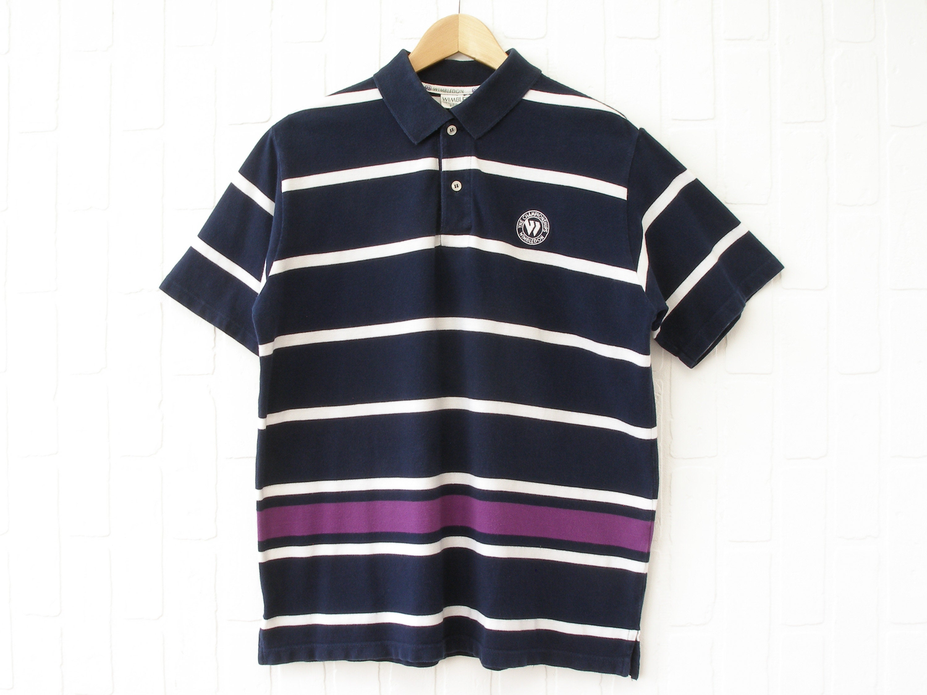 T-shirt Vintage Wimbledon Coupé Main - Débardeur D'été En Coton, Taille M, Occasion Très Bon état