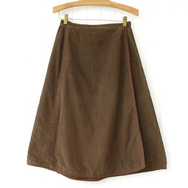 Lvir Wrap Half Pleat Midi Skirt Beige Size XS