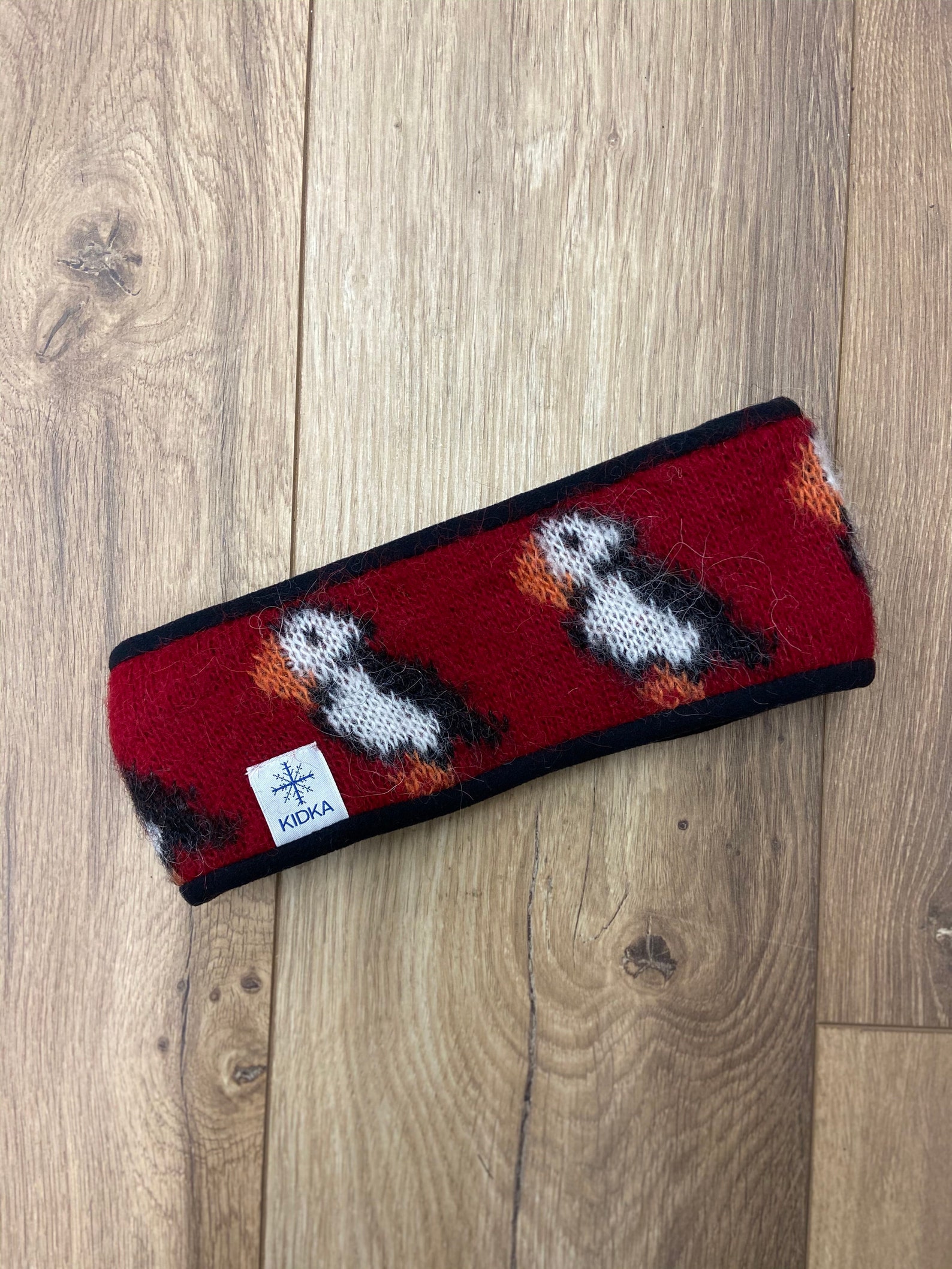 Icelandic Wool Headband With Puffin Etsy