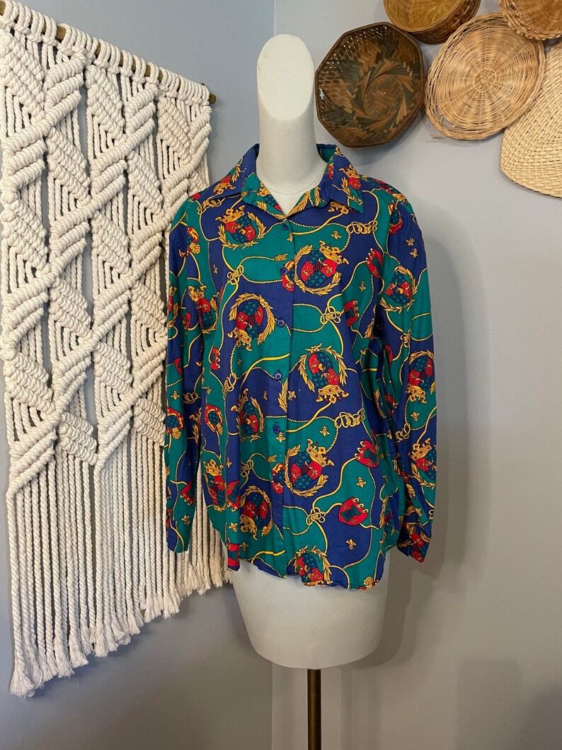 Vintage 80s Blouse image 6