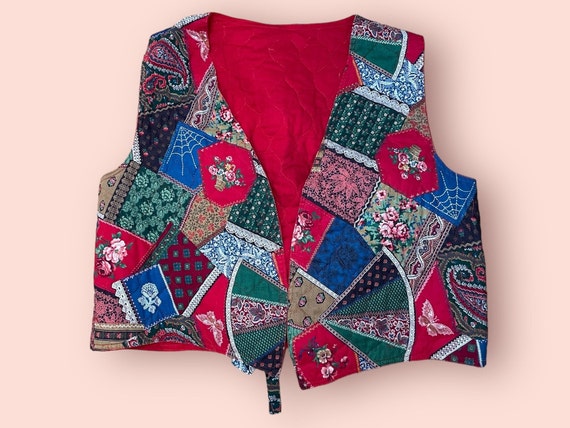 Vintage Patchwork Quilt Vest - image 6