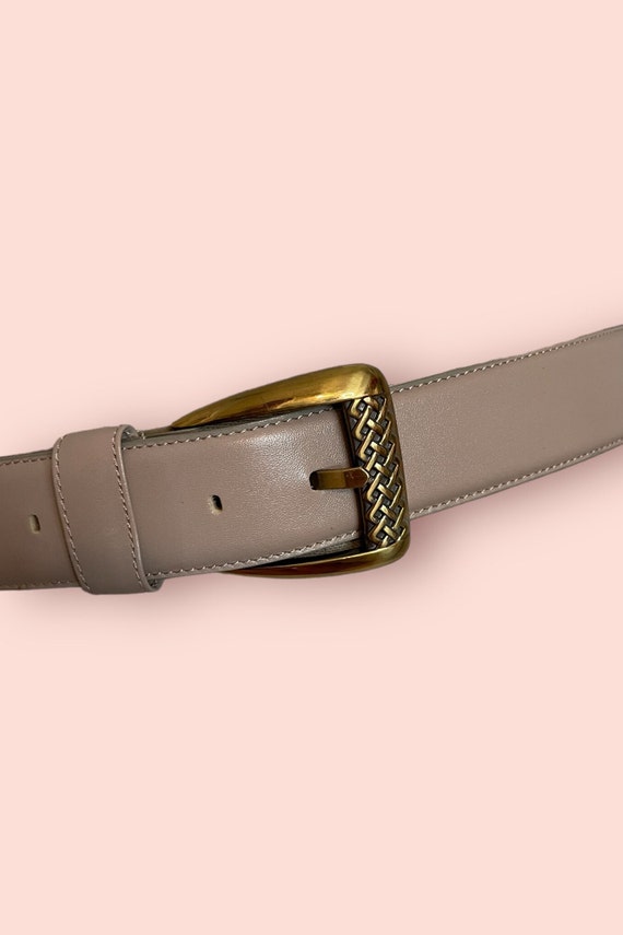 Vintage 90s Leather Belt - image 4