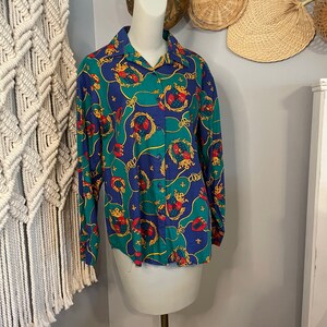 Vintage 80s Blouse image 3