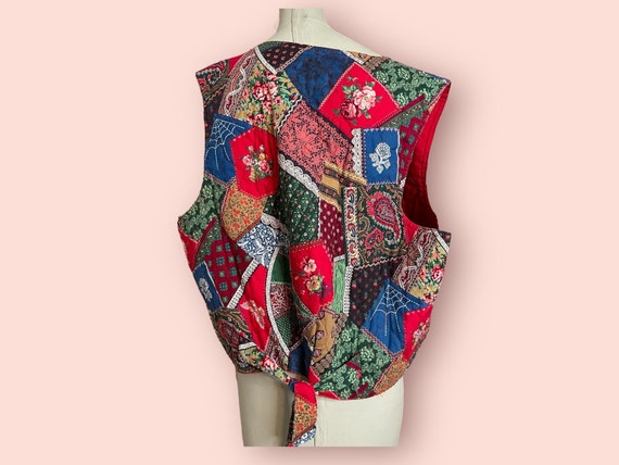 Vintage Patchwork Quilt Vest - image 5