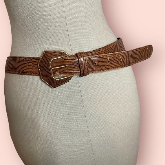 Vintage Leather Belt - image 1