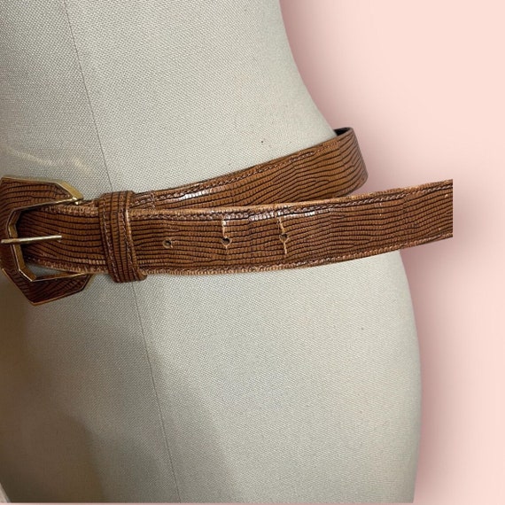 Vintage Leather Belt - image 3