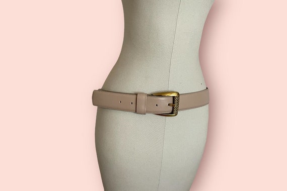 Vintage 90s Leather Belt - image 1