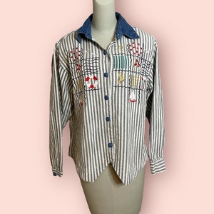 Camisa Playa Vintage 90s