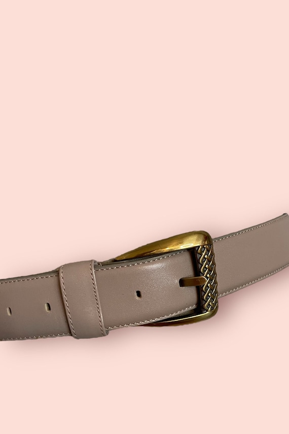 Vintage 90s Leather Belt - image 2