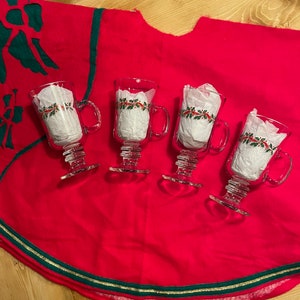 Vintage Christmas Glasses