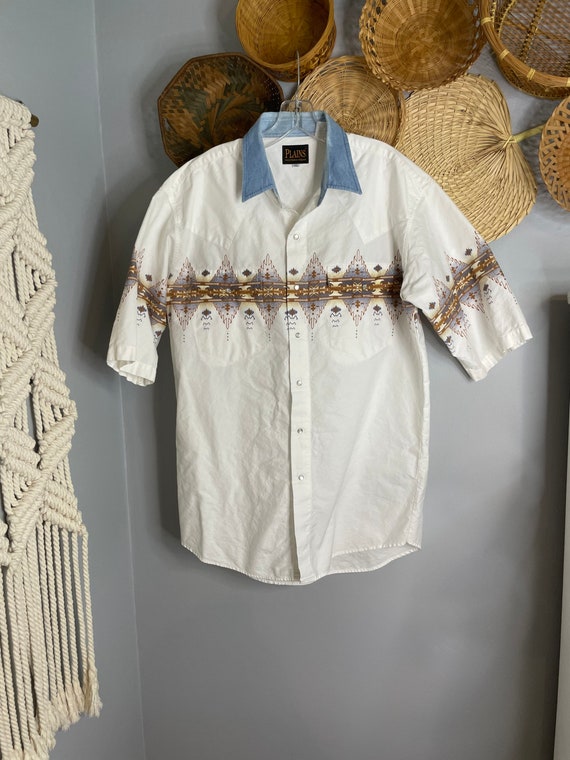 Vintage 90s Western Shirt - image 4