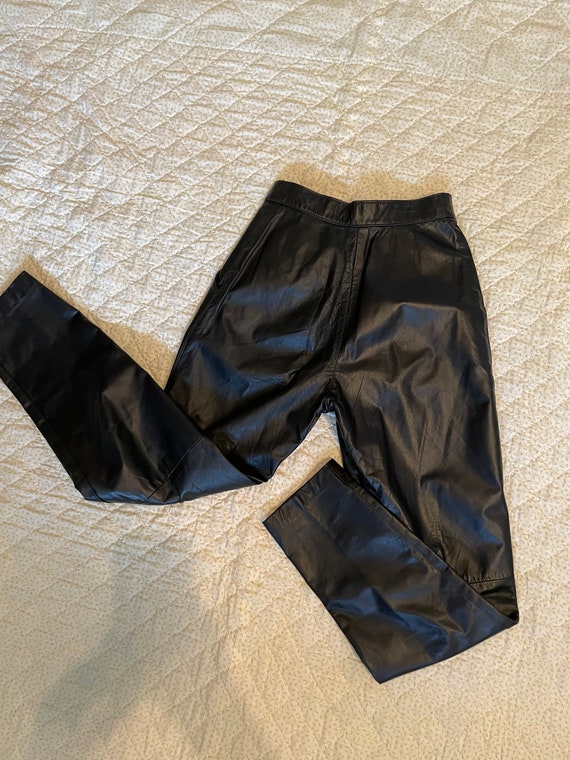 Vintage 80s Leather Pants - image 5