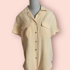 Vintage 90s Linen Jones New York Shirt