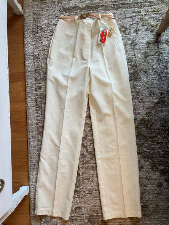 Vintage 70s White Pants - image 7