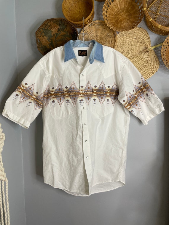 Camisa Western Vintage 90s Etsy Mexico