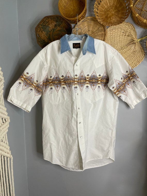 Vintage 90s Western Shirt - image 6