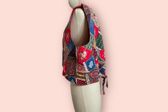 Vintage Patchwork Quilt Vest - image 4