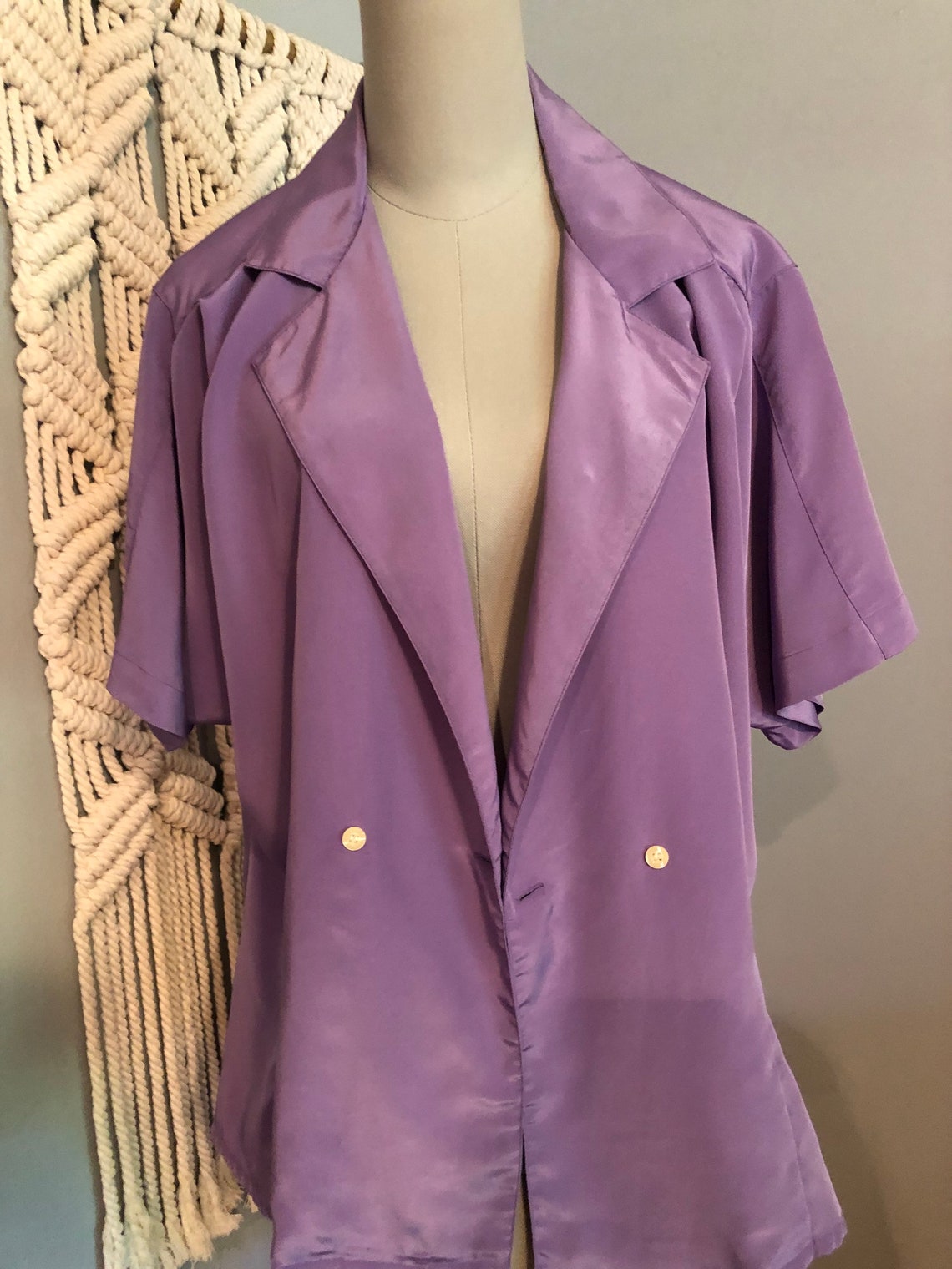 Vintage Lilac Purple Blouse | Etsy