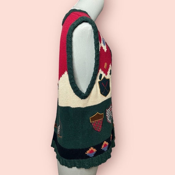 Vintage Novelty Golf Themed Sweater Vest - image 3