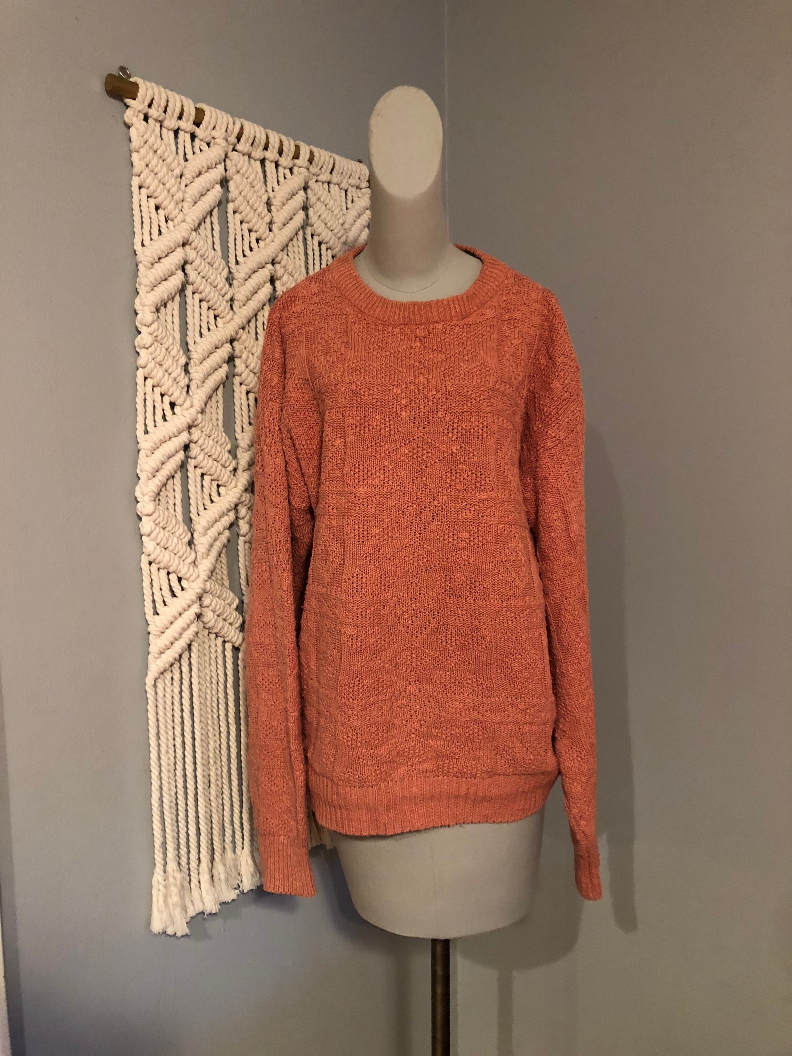 Suéter vintage chunky de gran tamaño Etsy