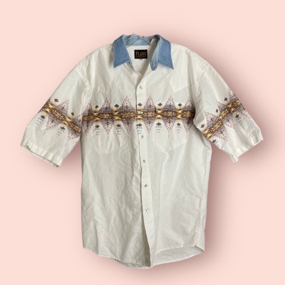 Vintage 90s Western Shirt - image 1