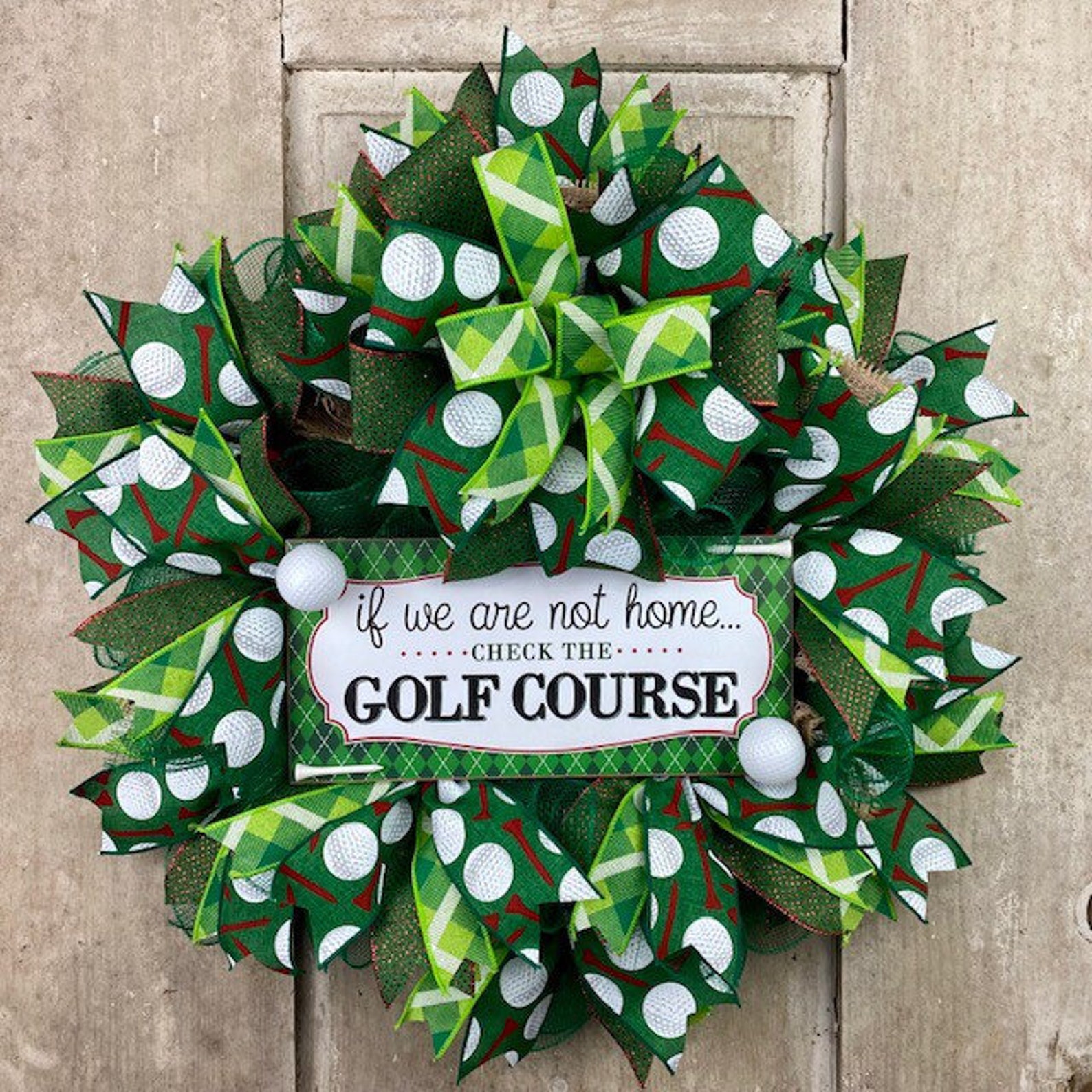 Golf wreath kitsummer wreath kitDIY wreathgolf Etsy