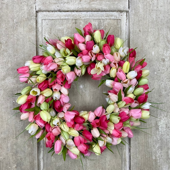 How to Make a Tulip Wreath-tulip Wreath INSTRUCTIONS DIY