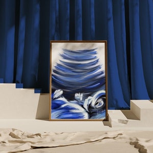 Impresión artística abstracta de ecografía de bebé, regalo conmemorativo para bebé, arte del feto, pintura de embarazo, regalo para ginecólogo obstetra