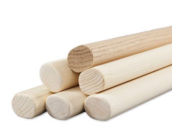 Casket Handles, Wooden, Oval 1x1-1/4