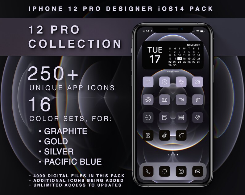Widgetsmith Silver iPhone 12 Pro Max Minimal iOS14 Mobile App Icon Pack Elegant Simple Matching iPhone Button Set Aesthetic Home Screen