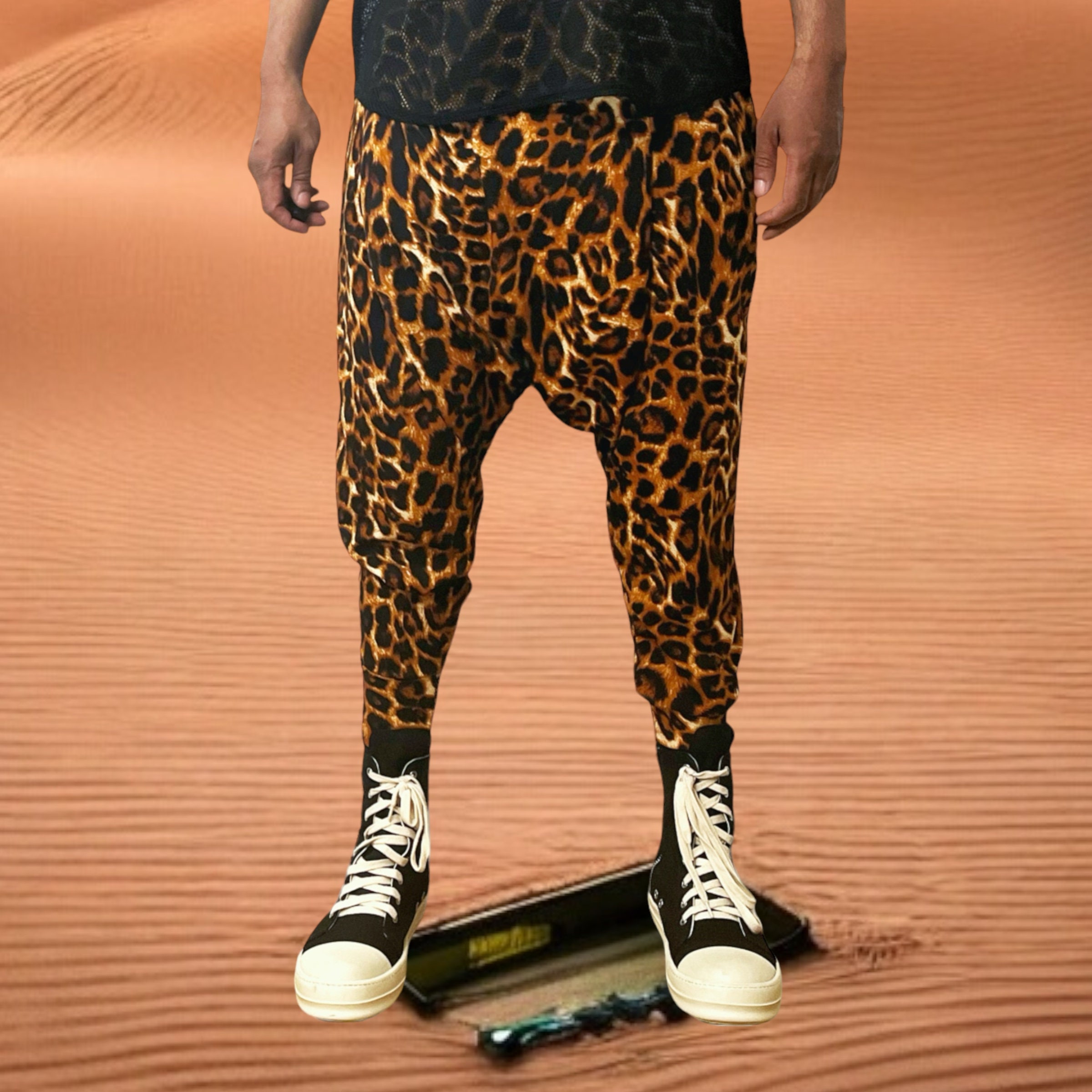 Crotch print sweatpants hotsell