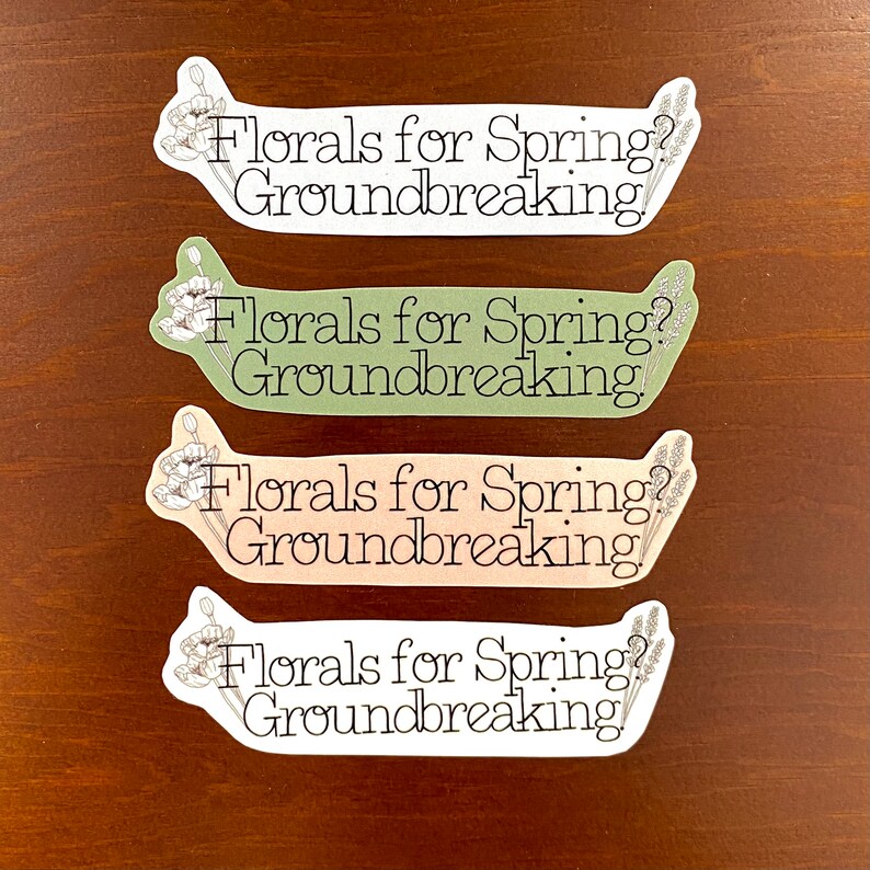 Florals for Spring Sticker - Etsy