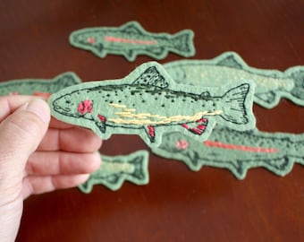 Handmade Trout Patch