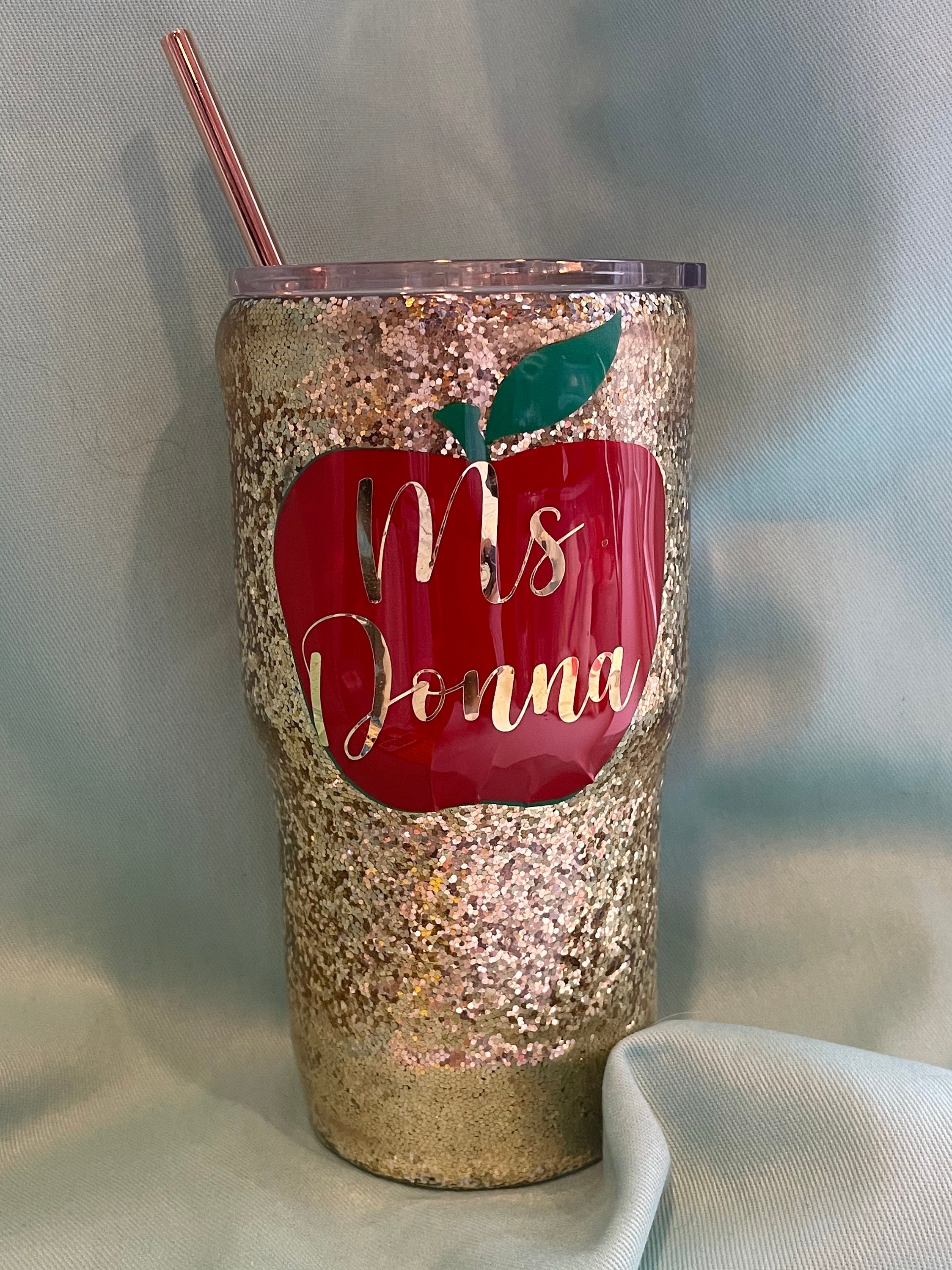 Sparkling Gold Teachers Tumbler Etsy
