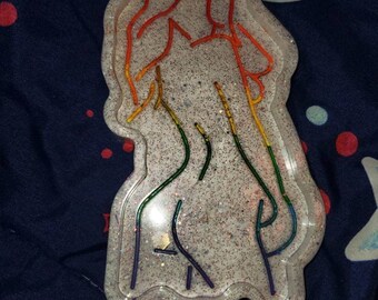 6" X 3.5" Lady trinket tray