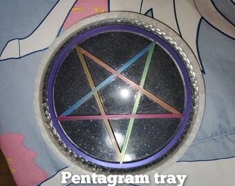 Small glow in the dark pentagram tray.