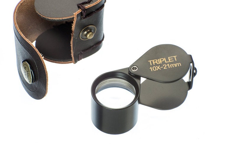 Japanese 14X Black Tripod Original Triplet Eye Loupe 21 MM Jewelry