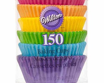 Wilton Rainbow Color Bright Cupcake Liners, 150-Count