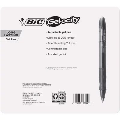 BIC 4-Color Retractable Ballpoint Pen, Med Pt. 1.0mm, Variety (7
