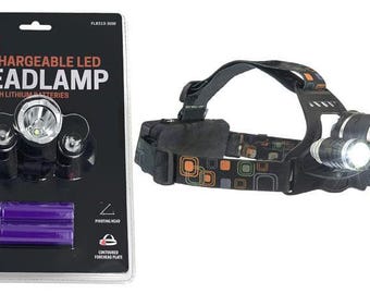 30watt/max 2250 lumen rechargeable headlamp lamp, 2-18650 batteries included