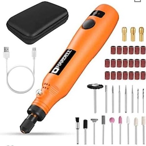 Cordless rotary tool, 3.7v 3-speed rotary tool kit with 40 accessories for sand