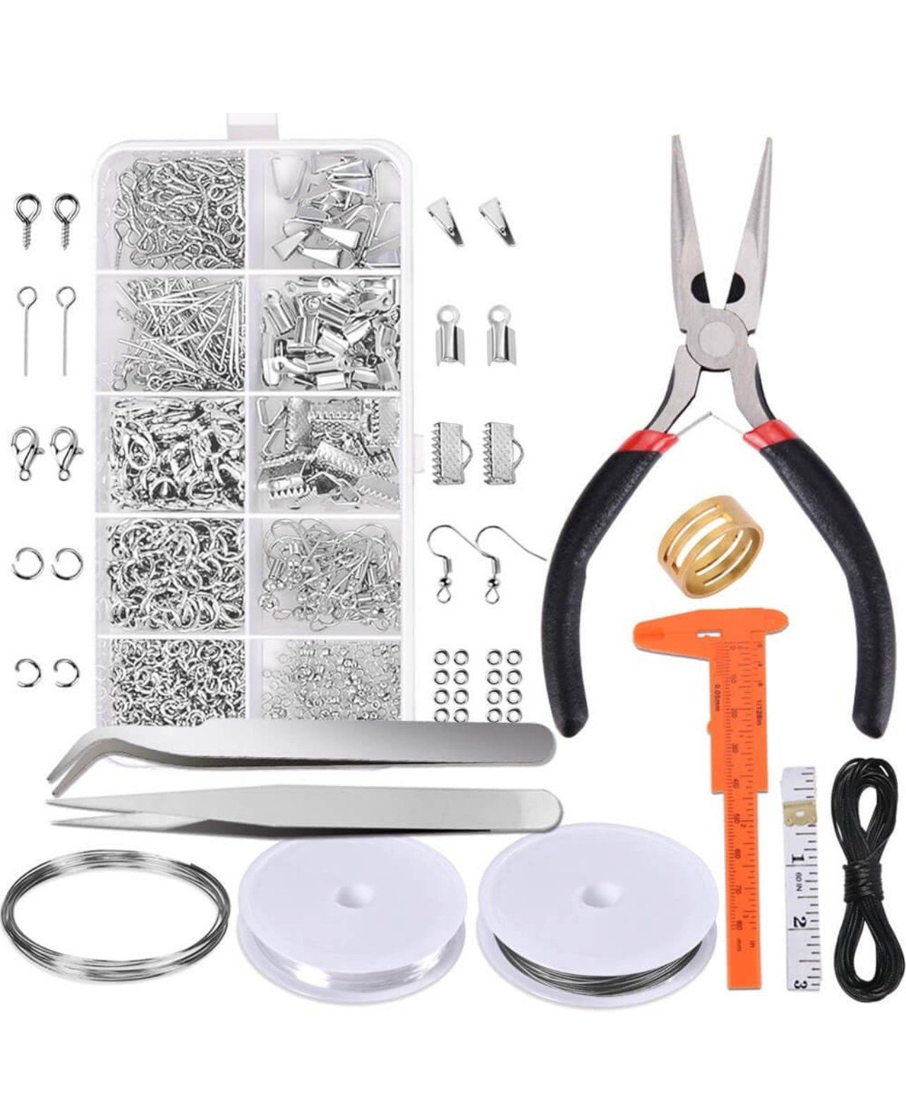 Paxcoo Jewelry Making Supplies Kit - Jewelry Repair Tool with Accessories Jewelry Pliers Jewelry