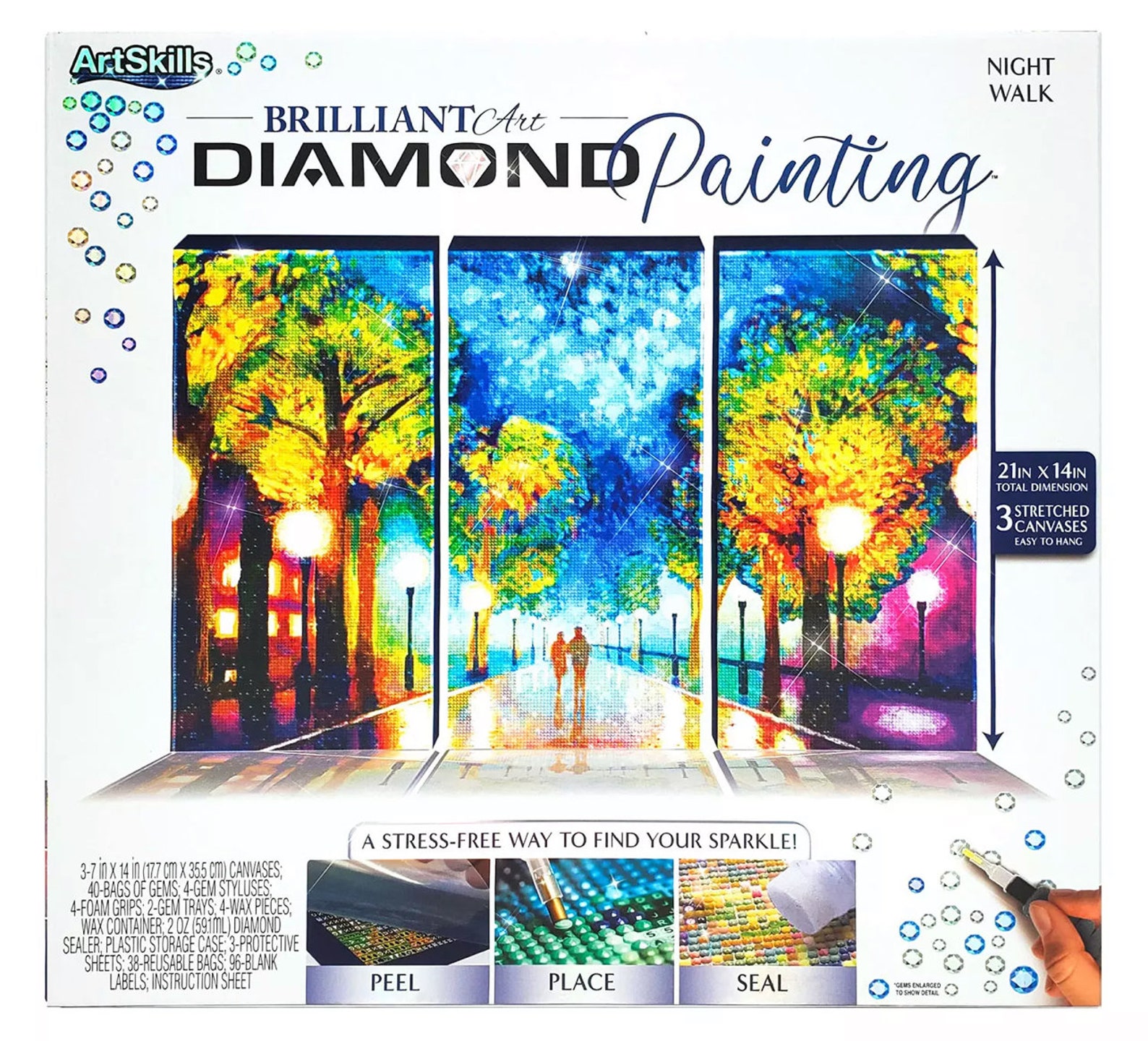 Artskills Brilliant Art Diamond Painting Kits, Nightwalk Etsy
