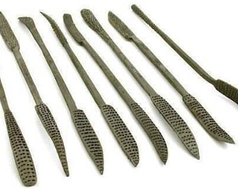 8pc double sided heavy wood rasp riffler file set (5.5mm x 200mm )