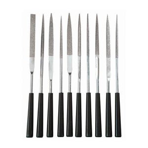10pc lightweight diamond needle file set handles tough materials