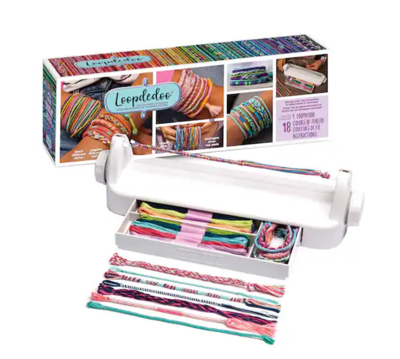 Loopdedoo DIY Friendship Bracelet Maker Kit Make Bracelets in Minutes  Award-winning Craft Ages 8 